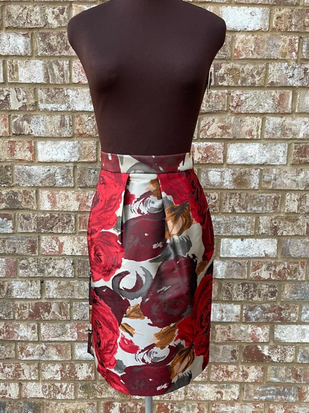 Lela Rose HSN Floral Pleated Bubble Skirt Size 10